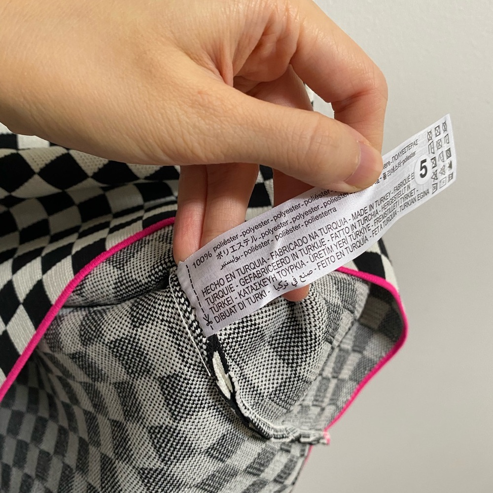 Zara Checkered Mini Dress M - Picture 5 of 6
